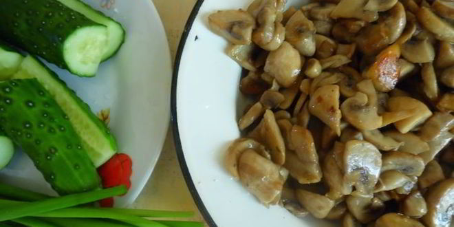 Рецепт тостов с шампиньонами