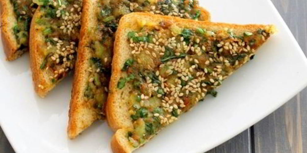 Как приготовить тосты со шпинатом