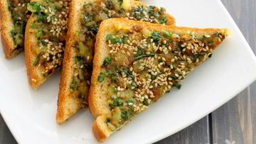 Рецепт Тостов со шпинатом