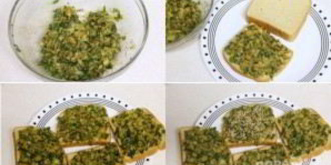 Рецепт тостов со шпинатом