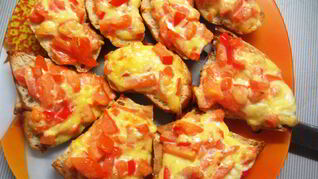 Рецепт Запеченных тостов с паприкой