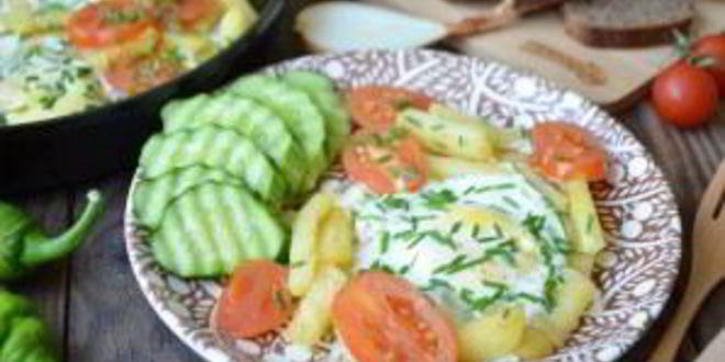 Рецепт деревенской яичницы