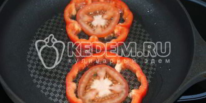 Рецепт глазуньи в перце