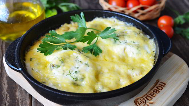 Рецепт яичницы с помидорами