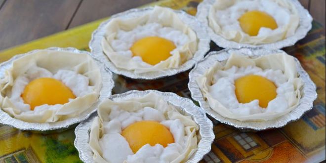 Рецепт постного десерта яичница