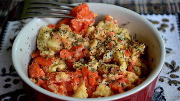 Рецепт Яичницы-болтуньи с копченой семгой