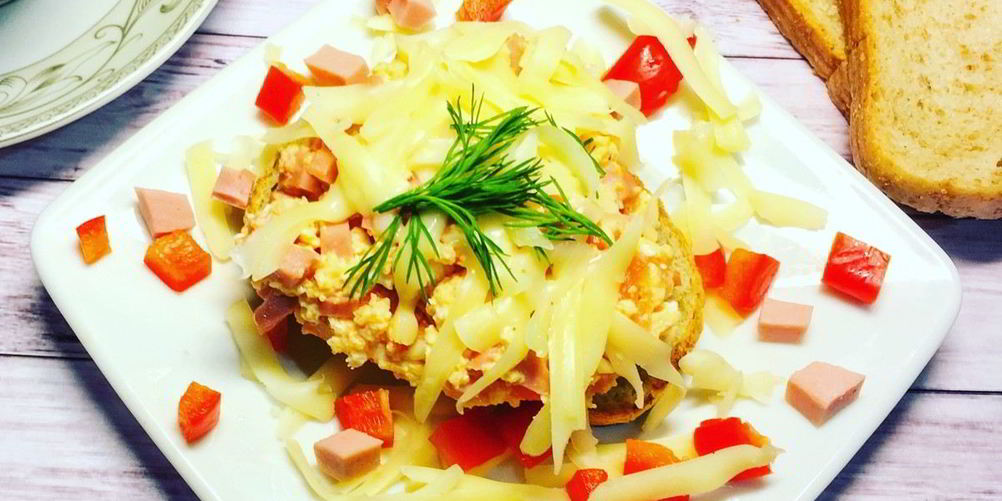 Как приготовить яичницу на хлебе