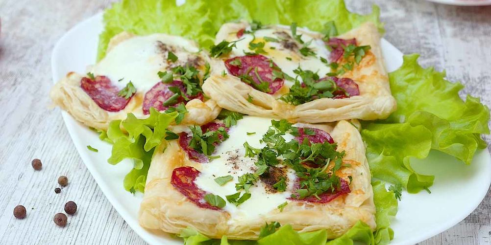 Как приготовить яичницу на тесте