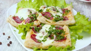 Рецепт Яичницы на тесте