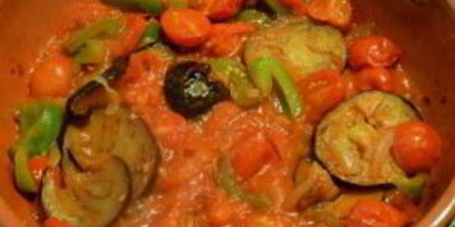 Рецепт яичницы с баклажанами