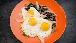 Рецепт Яичницы с фасолью