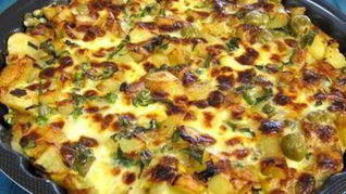 Рецепт Яичницы с горошком