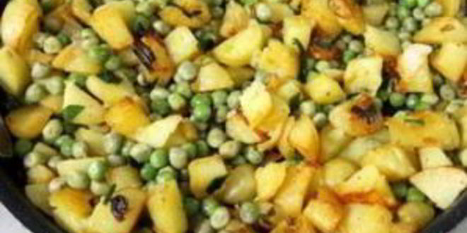 Рецепт яичницы с горошком