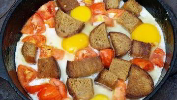 Рецепт Яичницы с гренками