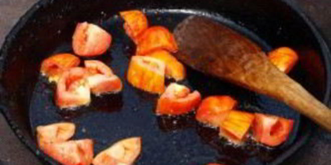 Рецепт яичницы с гренками