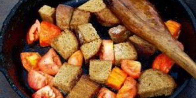 Рецепт яичницы с гренками