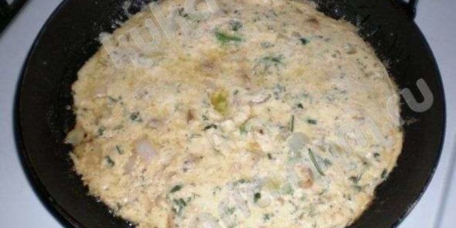 Рецепт яичницы с грибами и лососем по-калифорнийски