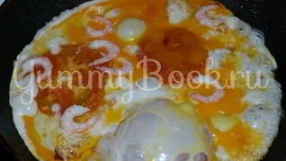 Рецепт Яичницы с креветками