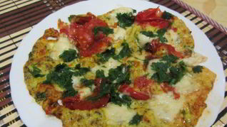 Рецепт Яичницы с моцареллой