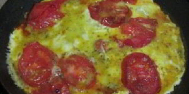 Рецепт яичницы с моцареллой