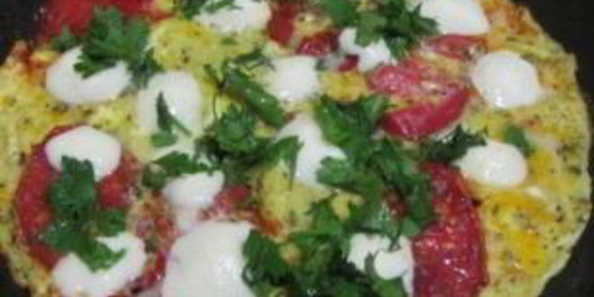 Рецепт яичницы с моцареллой