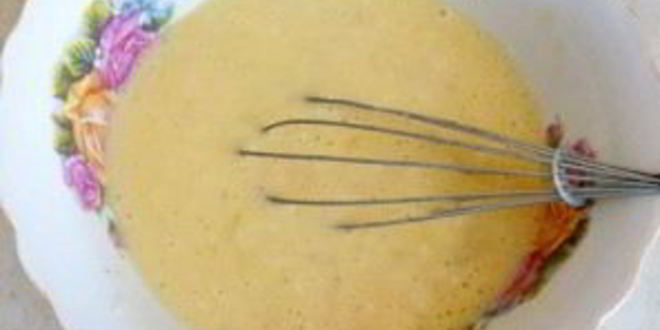 Рецепт яичницы с мукой