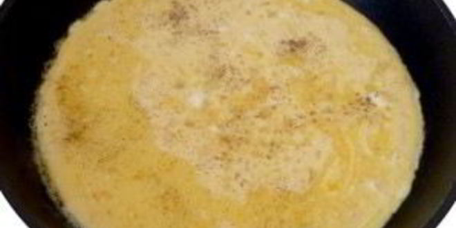 Рецепт яичницы с мукой