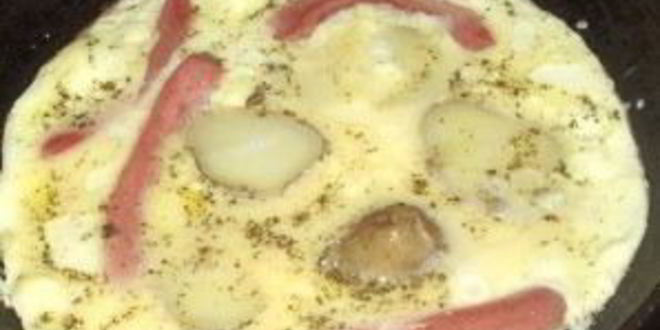 Рецепт яичницы с огурцами