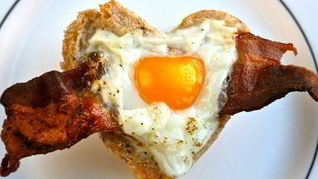 Рецепт Яичницы Сердце