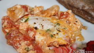 Рецепт Яичницы со сметаной