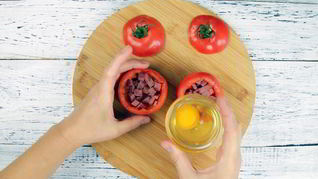 Рецепт Яичницы в помидоре