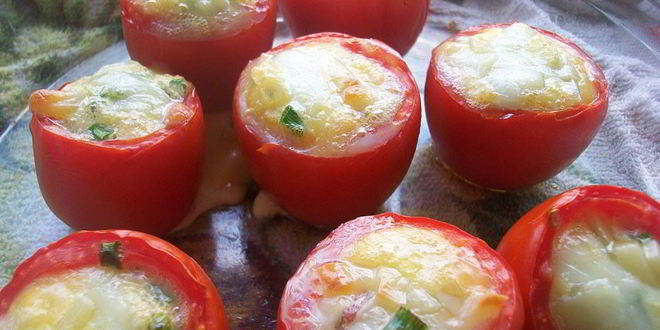 Рецепт яичницы в томатах в духовке