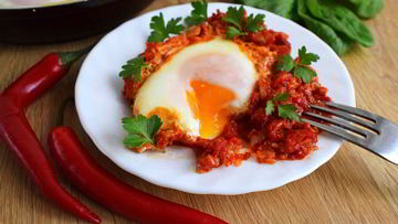 Рецепт Яичницы в томате по-африкански