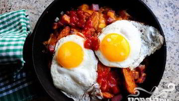 Рецепт Яичницы восход солнца