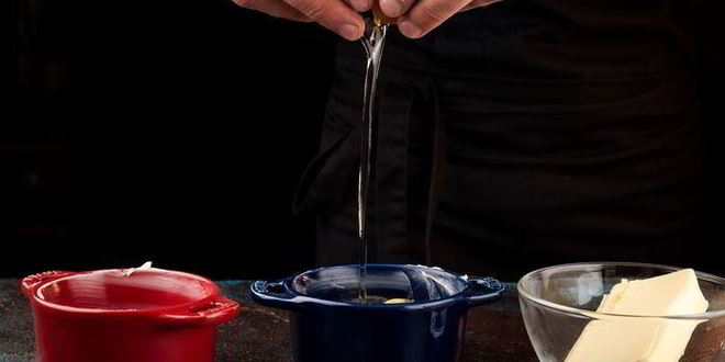 Рецепт запеченной яичницы с креветками