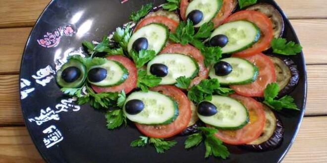 Рецепт закуски из баклажанов павлиний хвост