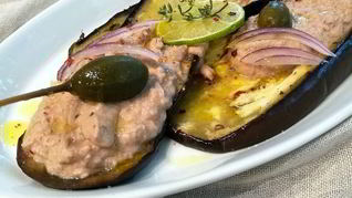 Рецепт Закуски из баклажанов с тунцовым паштетом