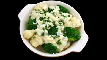 Рецепт Закуски из капусты романеско и брюссельской с горчичным маслом и каперсами