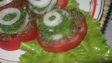 Рецепт Закуски из помидор по-грузински