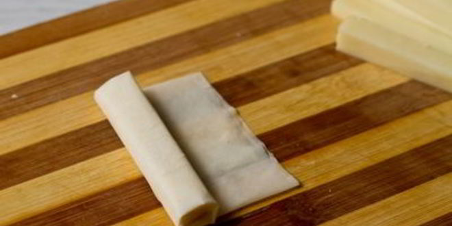 Рецепт закуски из сулугуни в тесте фило