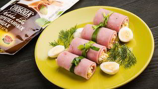 Рецепт Закуски Праздничные рулетики
