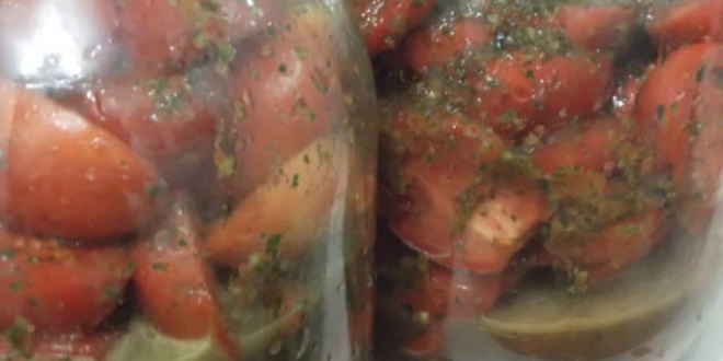 Рецепт закусочных помидоров казачки
