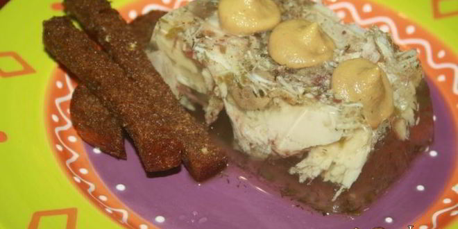 Рецепт базового заливного из курицы с сухой кавказской аджикой
