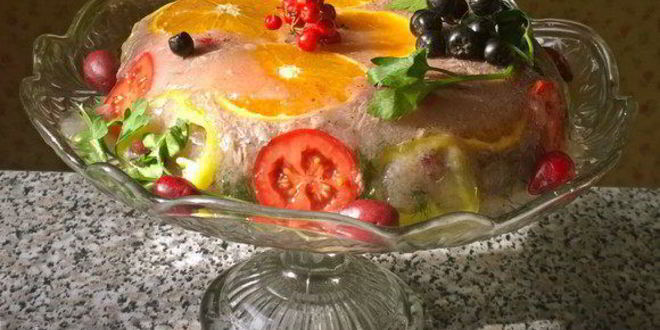 Рецепт праздничного заливного из утки с брусникой утиная история