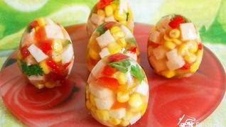 Рецепт Яиц Фаберже — заливного в яичной скорлупе