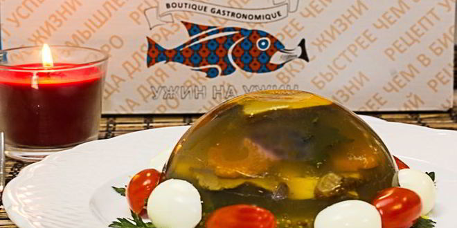 Рецепт заливного из грибов