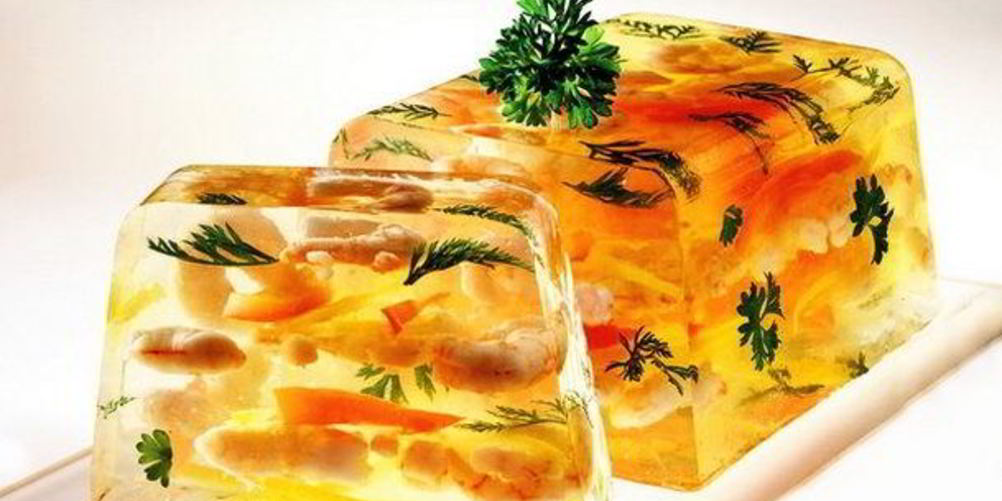 Как приготовить заливное из креветок