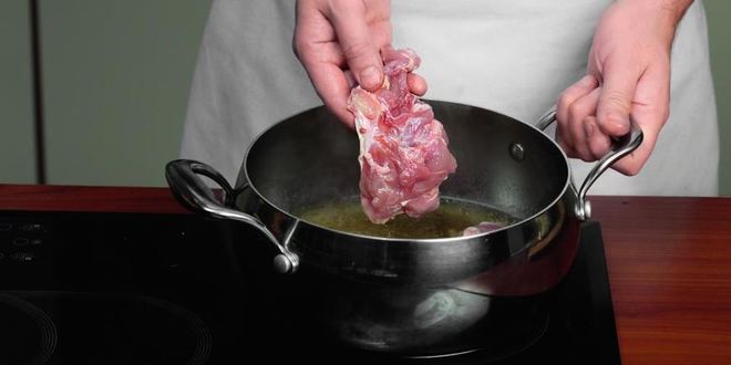 Рецепт заливного из курицы с пореем