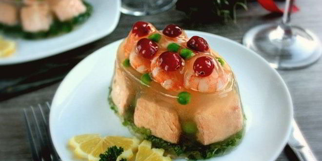 Рецепт заливного из рыбы новогоднее