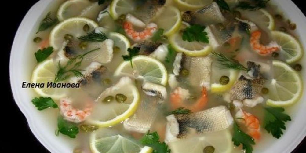 Как приготовить заливное из судака и креветок